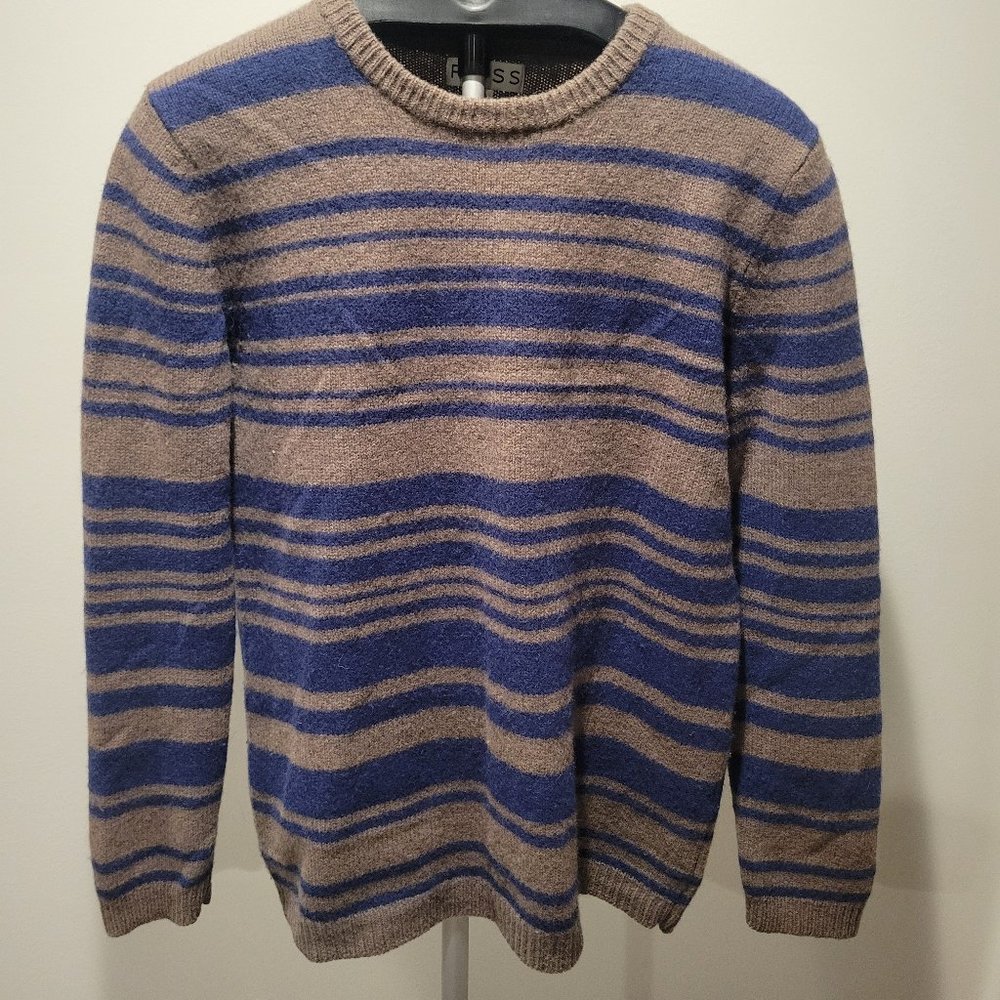 Reiss Large Stripe Wool Sweater